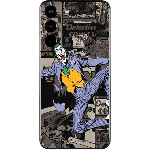 DC Comics The Joker Vintage Action pose pattern Galaxy S22 Skin